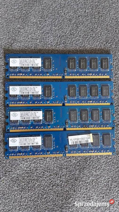 Pamięć RAM 8GB DDR2 4x2gb NANYA DDR2 Warszawa