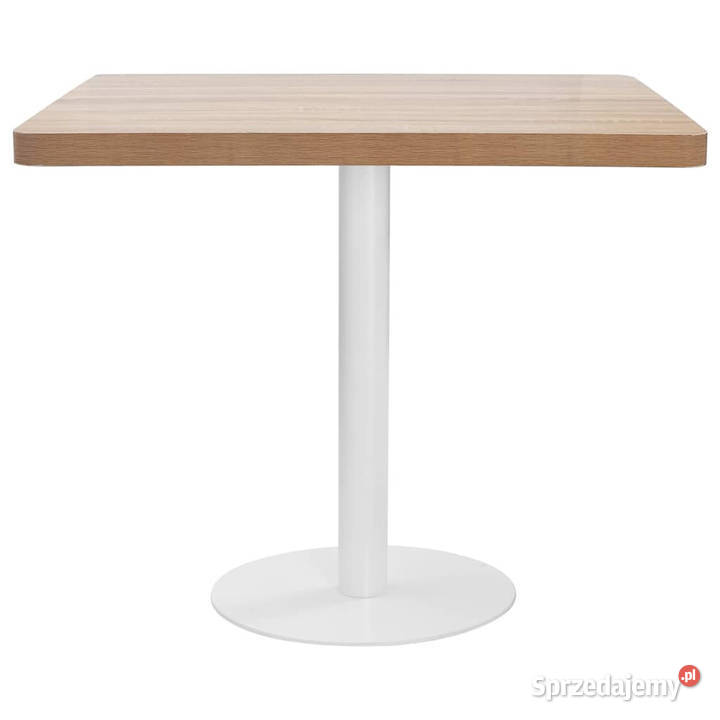Stolik bistro jasnobrązowy 80 x 80 MDF WM286432 Stoły