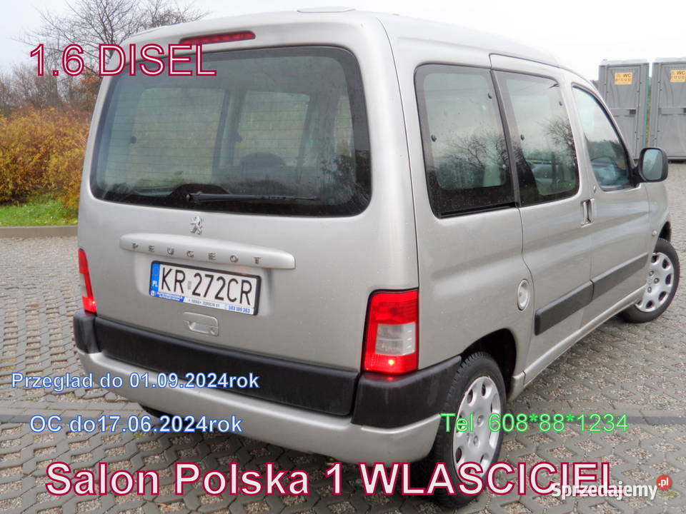 Peugeot Partner 1.6 Disel_Salon Polska_