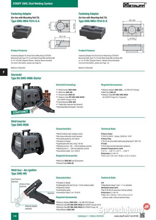 System zgrzewania kołków STAUFF SWGW106