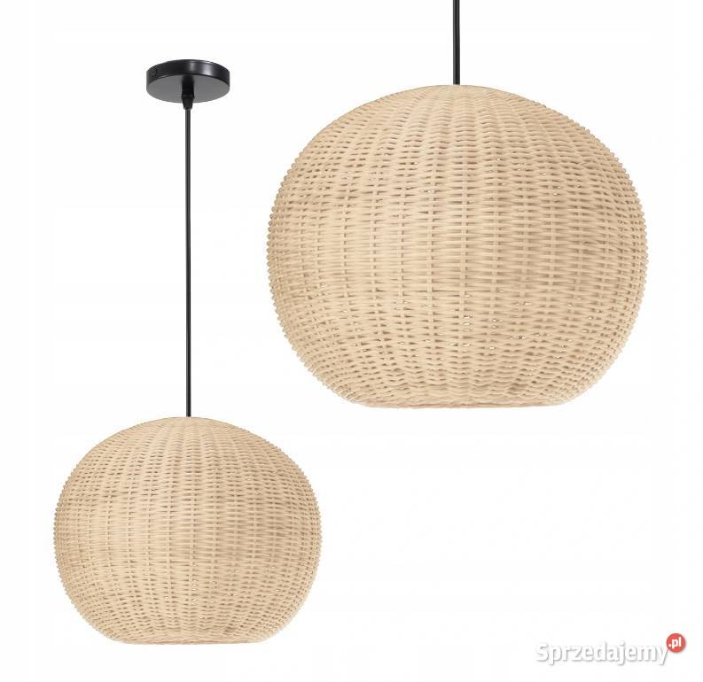 LAMPA WISZĄCA PLECIONA BAMBUS NATURAL BOHO podlaskie sprzedam
