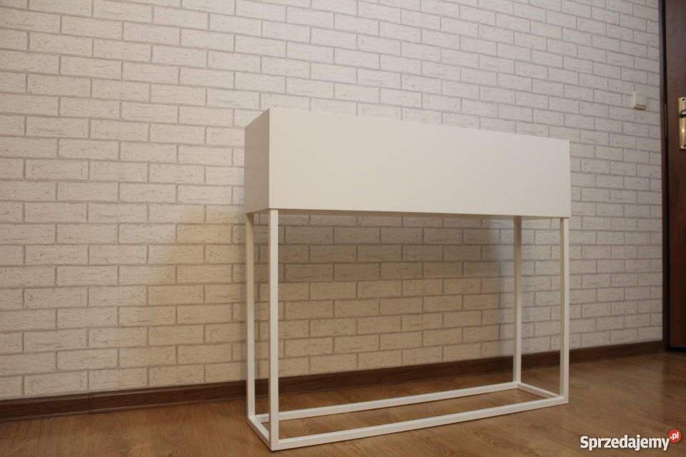 DONICA biała nowoczesna osłona na doniczke biały Wyposażenie wnętrz Katowice sprzedam