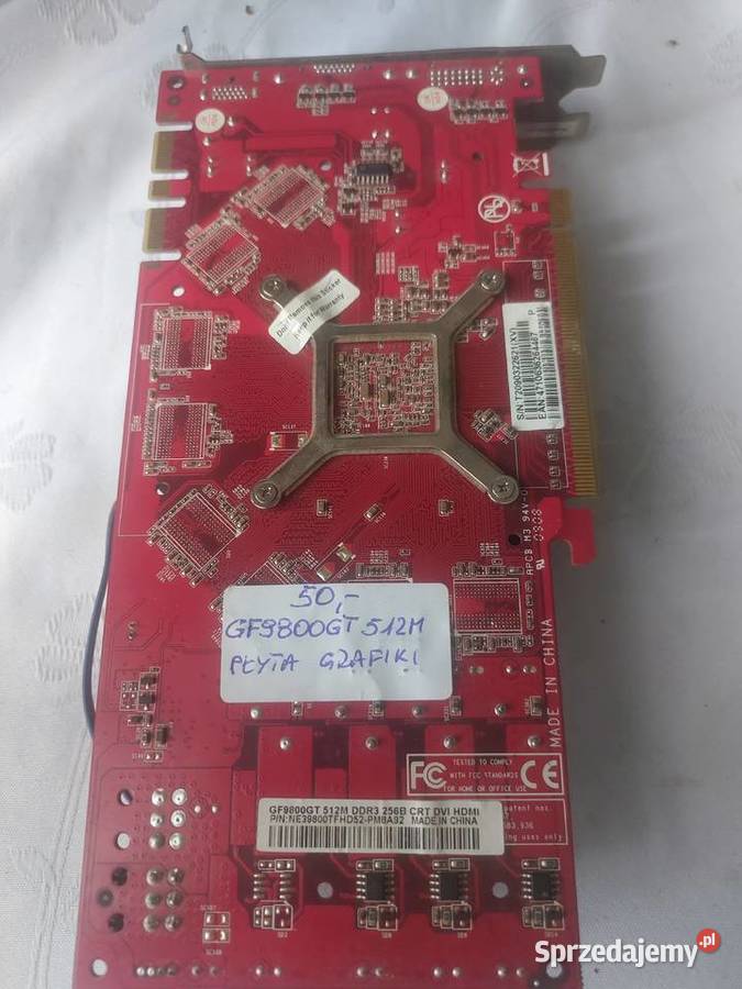 GF9800GT 512M PŁYTA GRAFIKI Nowy Sącz
