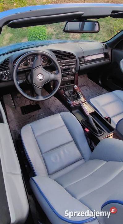 BMW E36 Cabrio Estorilblau indyvidual 97r Paul pierwszy właściciel Grzegorzówka