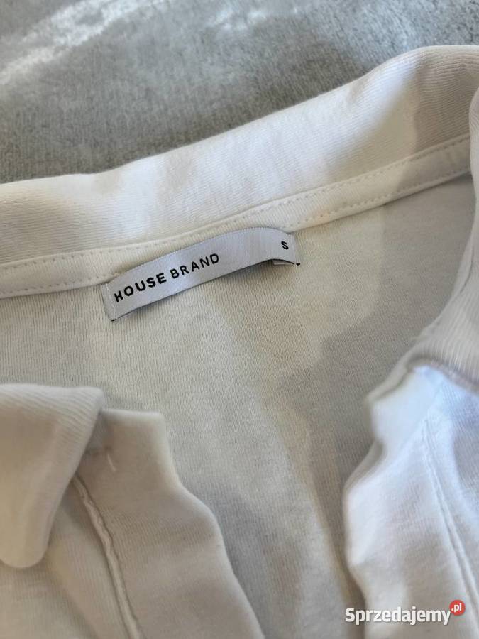 Top crop top koszulka bez rękawów z biały Jasło sprzedam