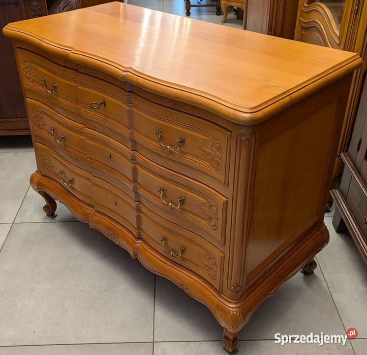 Piękna komoda ludwikowska czereśniasklep Dąbrowa Dąbrowa Górnicza
