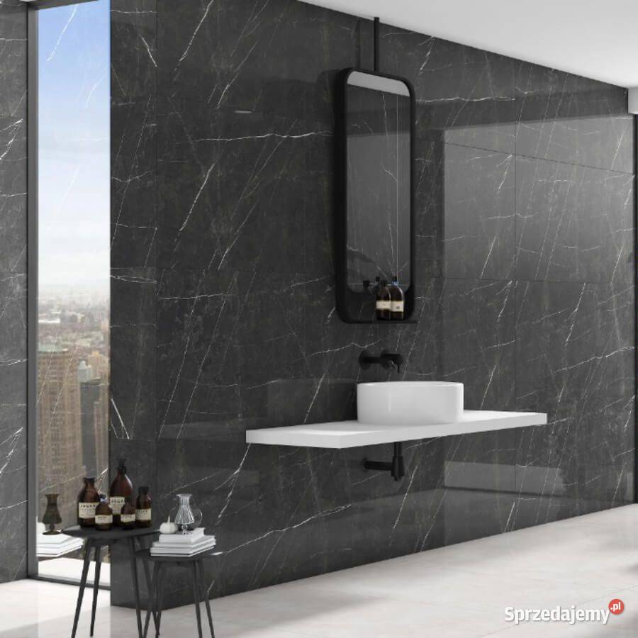 Gres Pietra Nero polerowany 120x60x1 Kraków