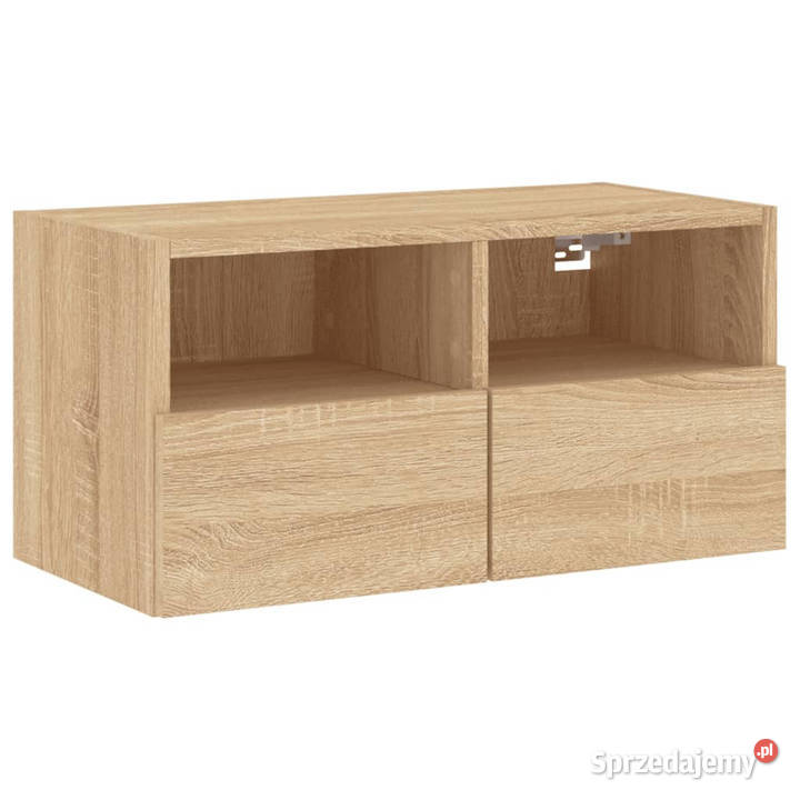 Ścienna szafka TV dąb sonoma 60x30x30 WM836858 mazowieckie Warszawa