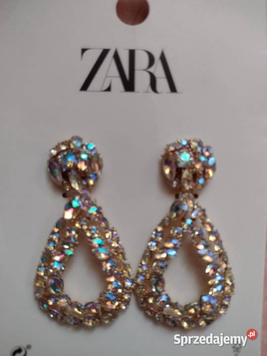 ZARA Wytworne duże kolczyki wieczorowe NOWE