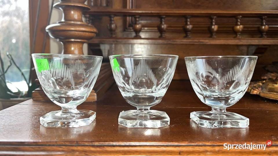 3 Kieliszek do likieru kryształowe Śliczne Gdańsk sprzedam