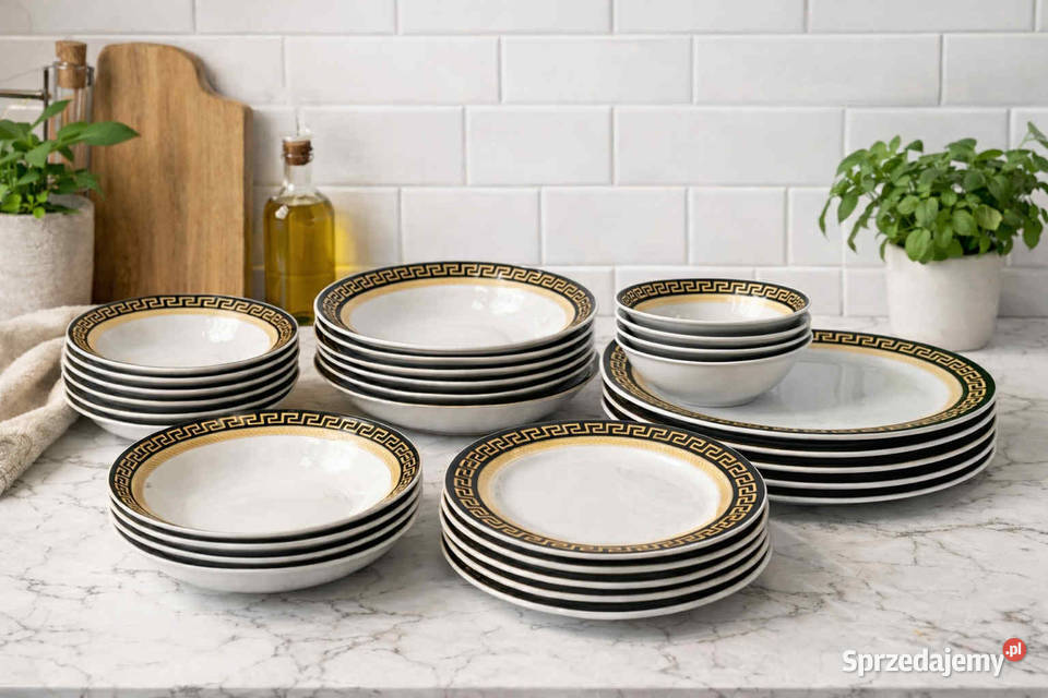 249 Zestaw obiadowy Versace 24 elementy na 6 Zabrze