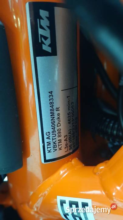 KTM DUKE 890 R 2022 Salon Polska Wrocław