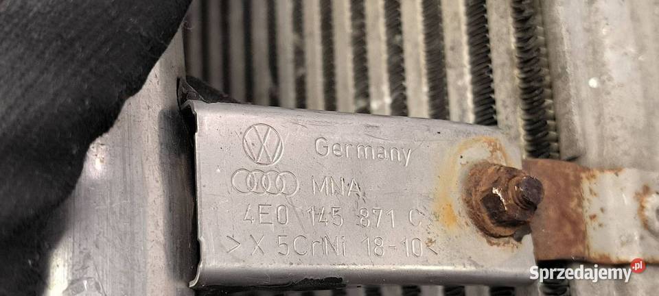 INTERCOOLER AUDI A8 D3 4E0145805D Części samochodowe Lipno