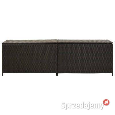 Skrzynia ogrodowa z polirattanu 200 x 50 x 60 Warszawa