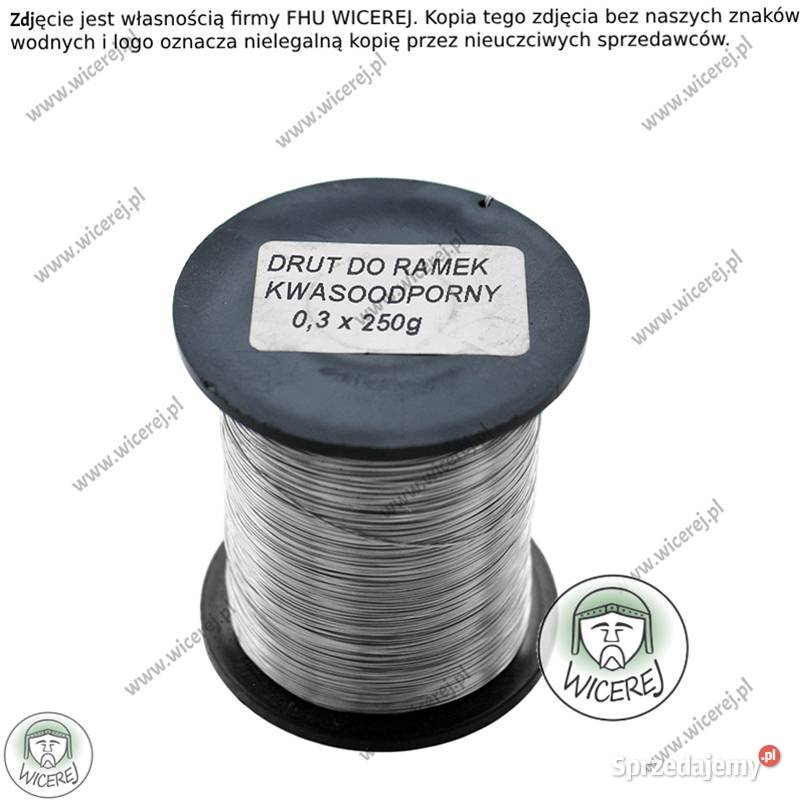 Drut pszczelarski do ramek 03mm 025 Nierdzewny Jaśliska sprzedam