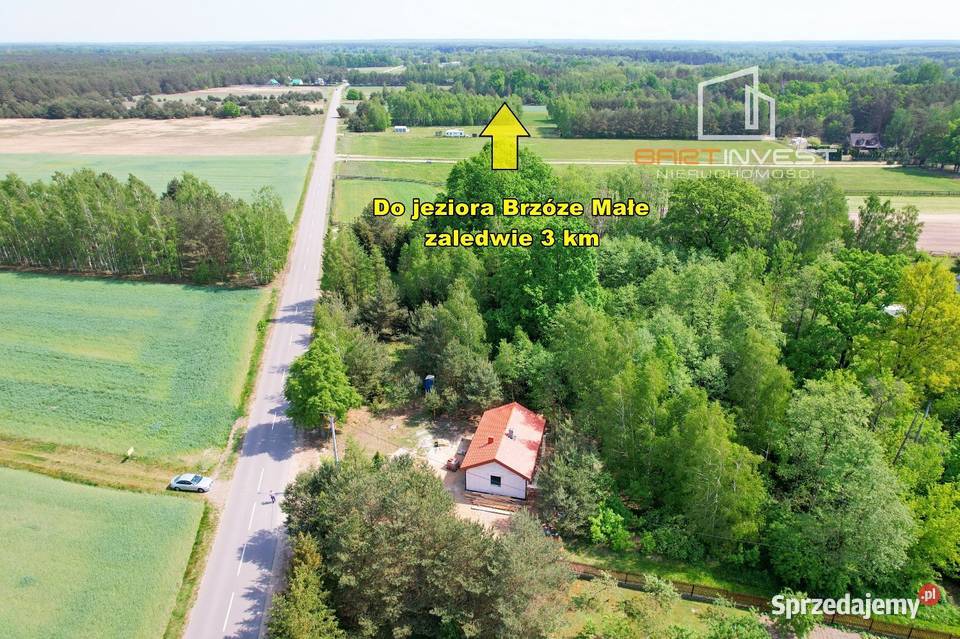 Nowoczesny dom całoroczny w stanie surowym mazowieckie Nowe Drozdowo