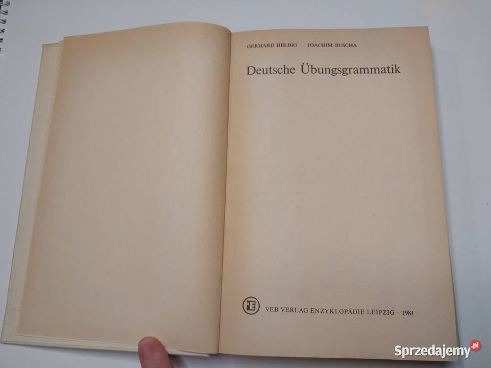 Deutsche Ubungsgrammatik Gerhard Helbig Joachim Książki do nauki języka obcego Lublin