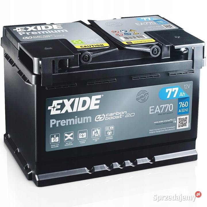 Exide Premium 77Ah 760A EA770 łódzkie