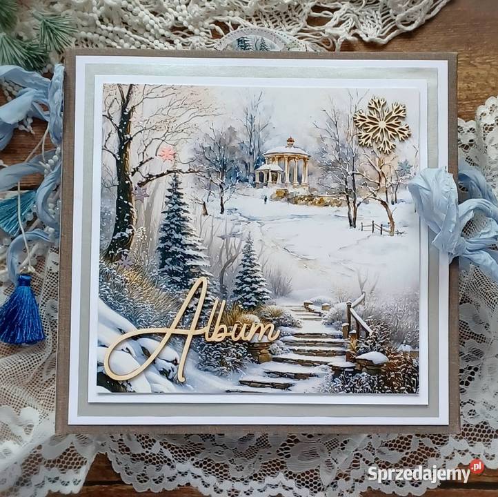 Zimowy album foto prezent rękodzieło Rękodzieło małopolskie Mszana Dolna