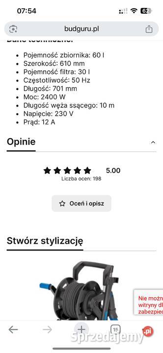 Storch myjka do elewacji Kartuzy