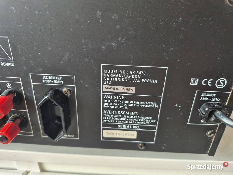 Harman Kardon HK3470 amplituner Jawor