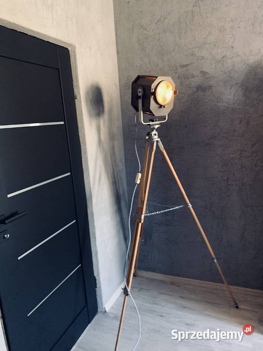 Lampa teatralna lata 6080 PRL Vintage loft wielkopolskie Poznań