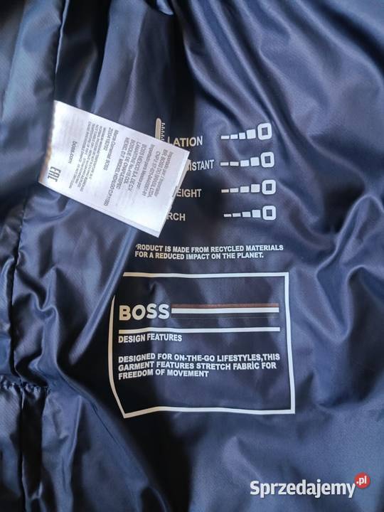 Kamizelka pikowana Hugo Boss granatowa monogram Białystok sprzedam