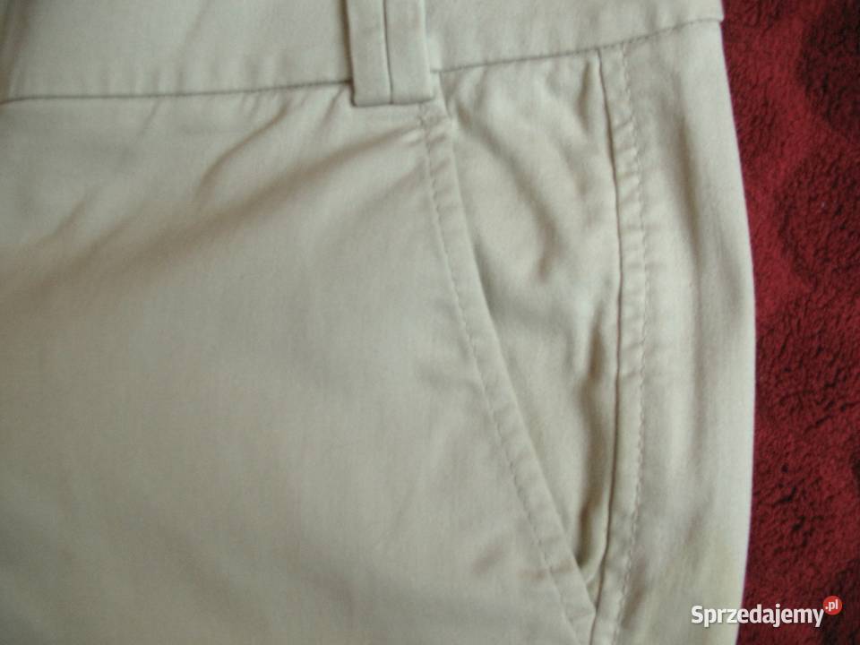 Spodnie bawełna 36 S biodra 96 beżowe mazowieckie Siedlce sprzedam