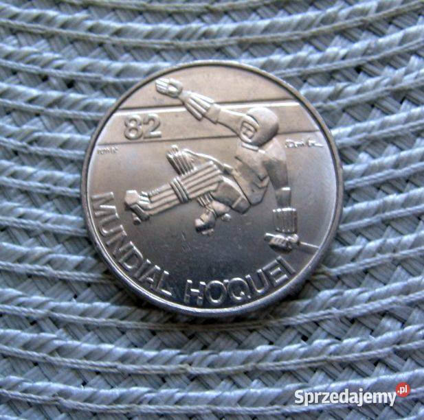 Portugalia 25 Escudo 1982r MŚw hokeju na rolkach Kalisz