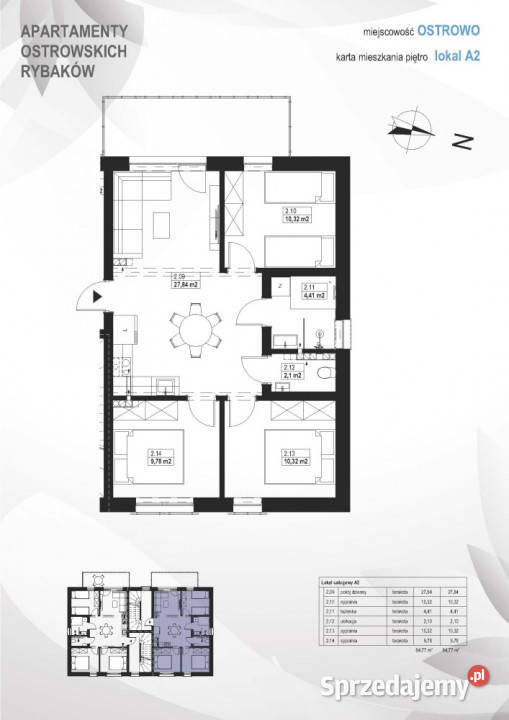 Apartament A2 Pierwsze piętro z dużym balkonem Władysławowo sprzedam