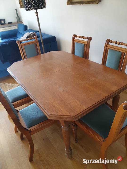 Stół rozkładany z krzesłami 75cm Stoły z krzesłami śląskie Będzin