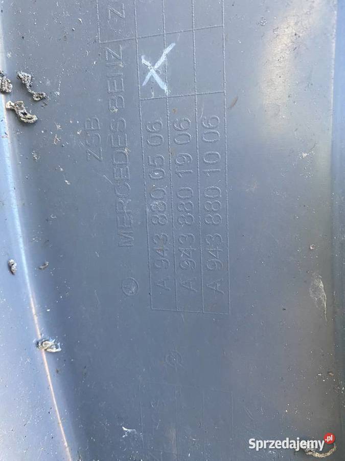 BŁOTNIK ZAKABINOWY NADKOLE MERCEDES ACTROS MP2 Zgierz