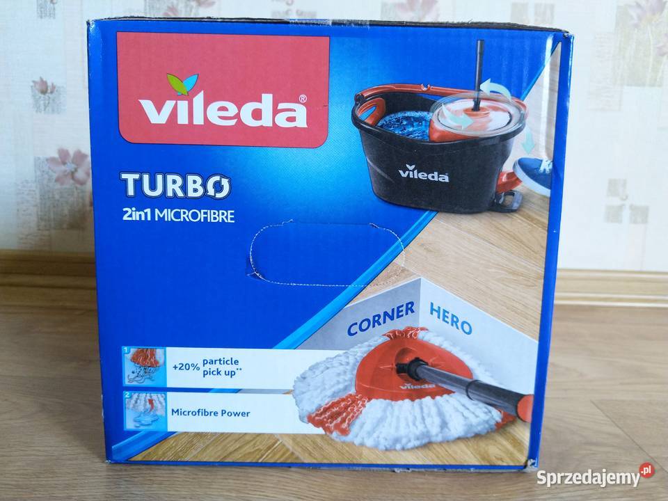 NAJTANIEJ Mop Obrotowy Turbo Wiadro Kij 2w1 Zabrze
