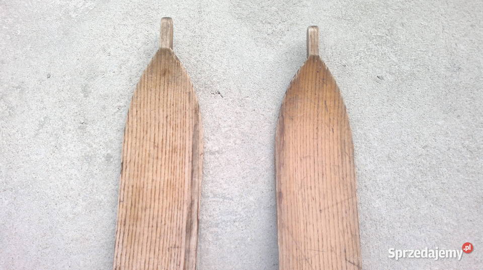 Narty drewniane antyk