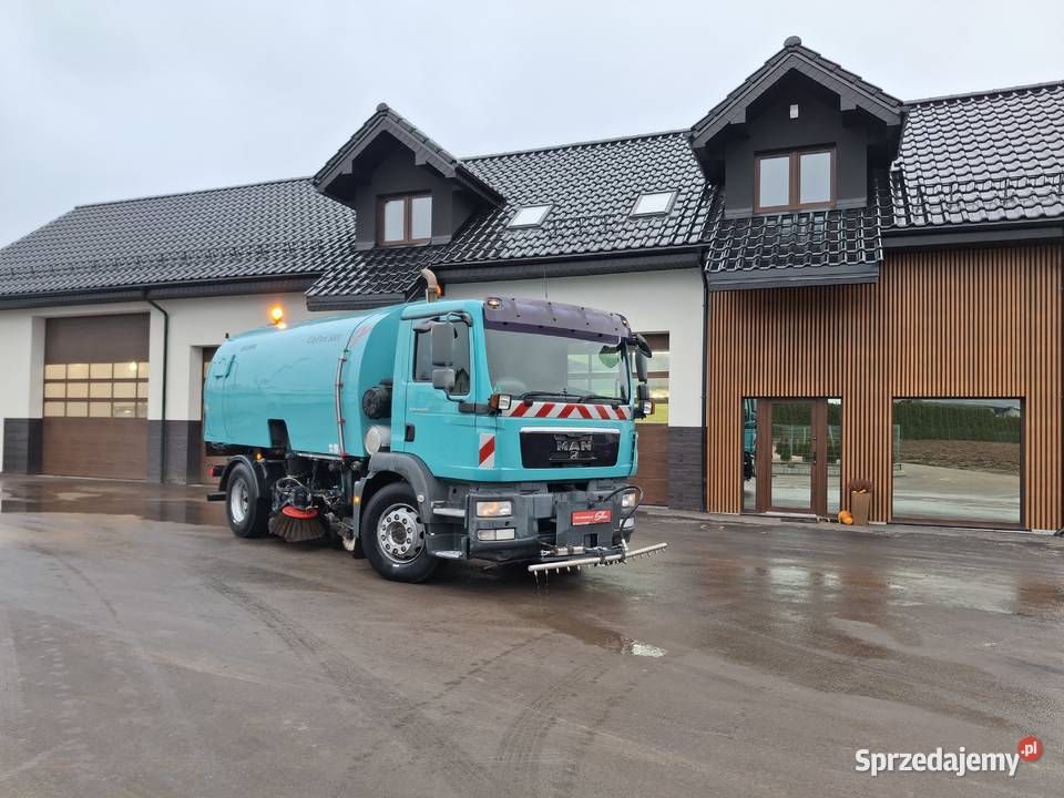 MAN TGM 18290 Zamiatarka BUCHER Karcher 2 manualna Sierakowice