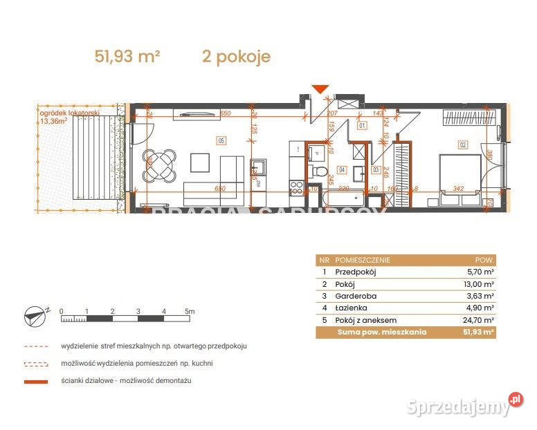 sprzedaży mieszkania Katowice 5193m2 2pokojowe parter