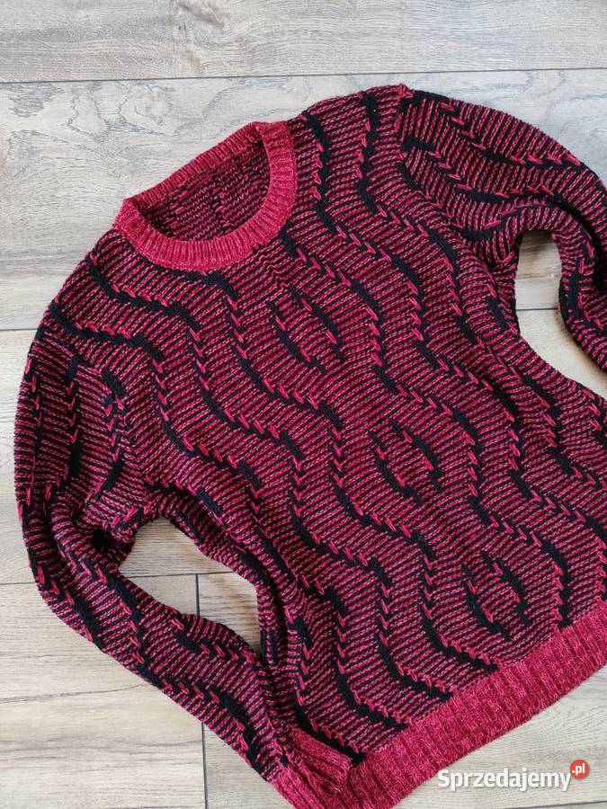 Czerwony sweter Vintage 40 42 Jasło