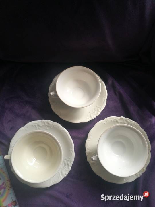 Zestaw 3 filiżanek Wałbrzych prl Choszczno