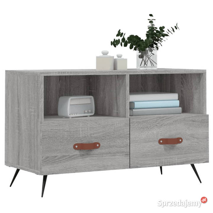 Szafka pod telewizor szary dąb sonoma 80x36x50 mazowieckie Warszawa