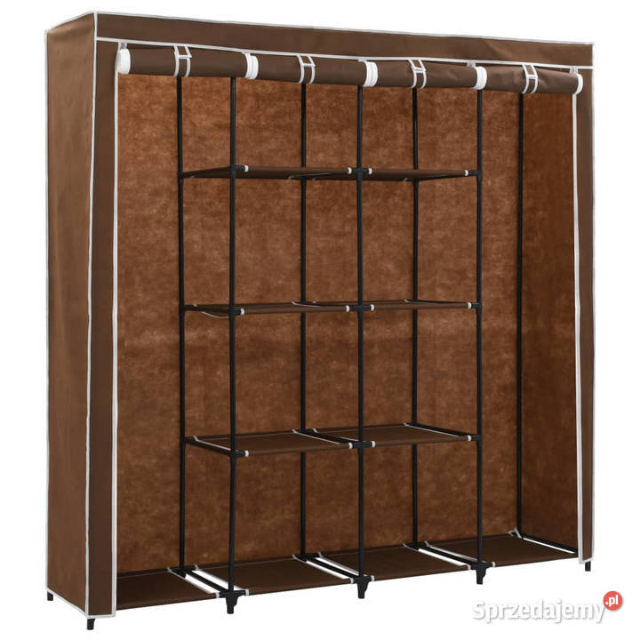 Szafa z 4 przegrodami brązowa 175x45x170
