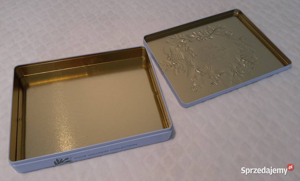 Metalowe pudełeczko herbatach 19x245x4 Kreatywne