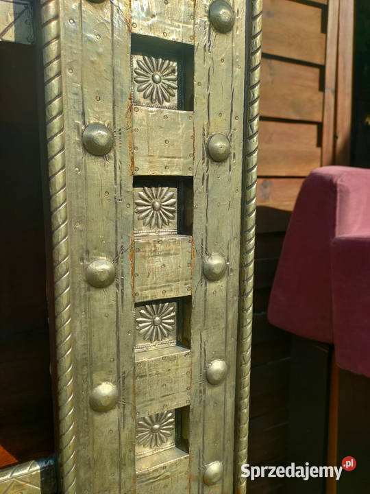 Regał kolonialny drewno metal egzotyczne Warszawa