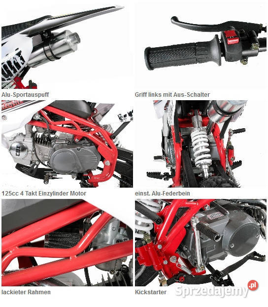 Sky Deluxe 125cc 1412 PIT BIKE CROSS lubelskie