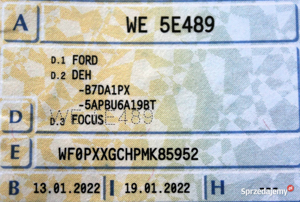 Ford Focus SalonPL FV23 125 Navi Android Kamera Sokołów sprzedam