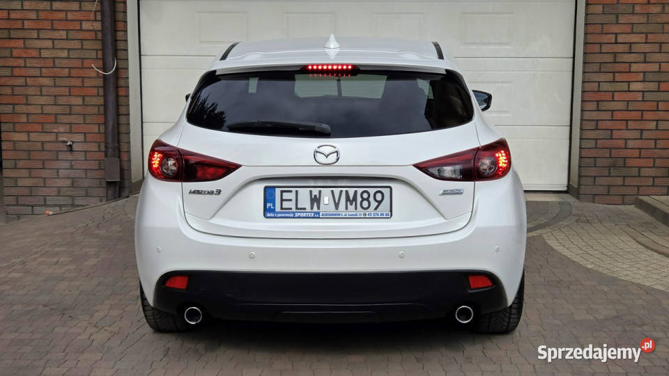 Mazda 3 20 165SkyActivNAWIGACJA HeadUpBIAŁA ESP Aleksandrów Łódzki sprzedam