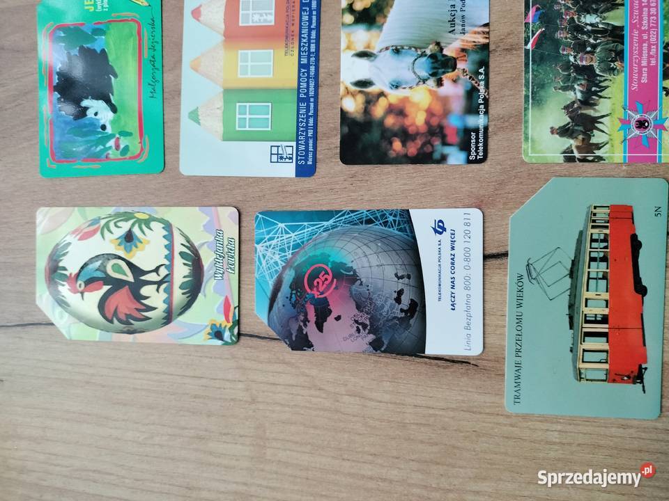 Karty telefoniczne lata 90 14 kredki kogut Choszczno