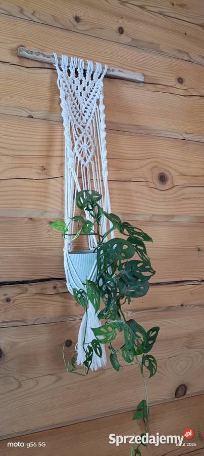 Kwietnik boho makrama na ścianę Besko