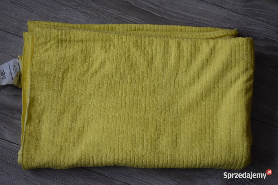Tkanina frotte żółty sprzedam