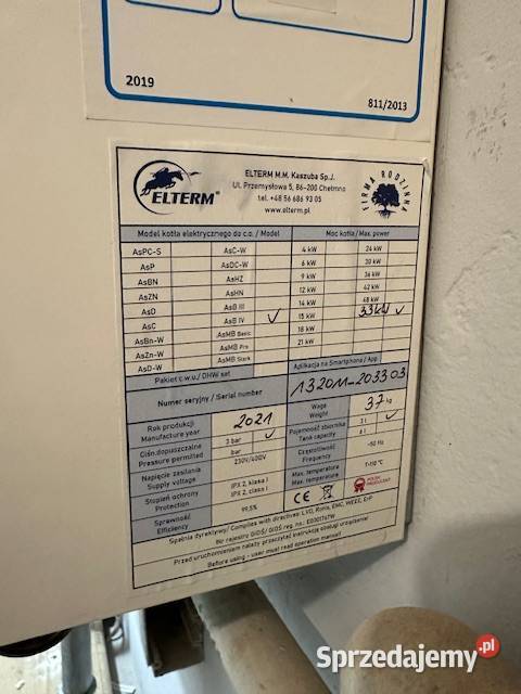 ocioł elektryczny przepływowy podgrzewacz mazowieckie Mińsk Mazowiecki