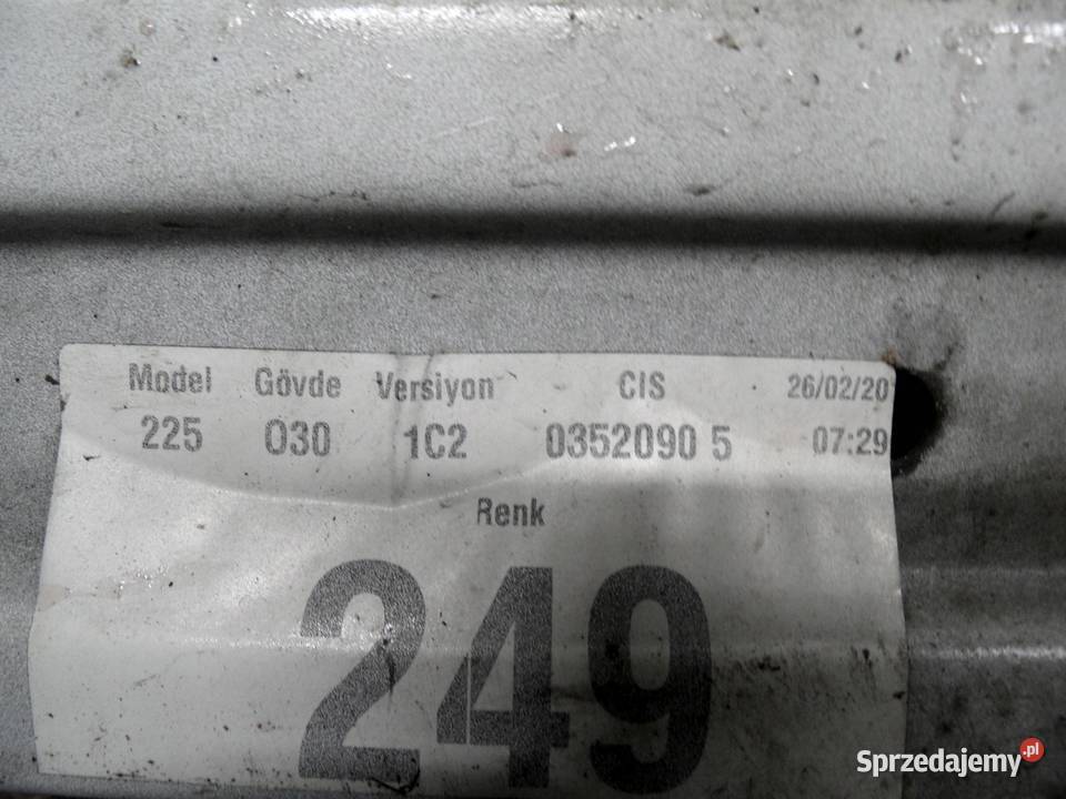 FIAT FIORINO III 13r belka zderzaka przód